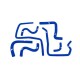 Silicone Ancillary Hoses Mishimoto Subaru WRX / WRX STI / 04-07 / Blue | Mishimoto