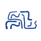 Silikon Zusatz Schlauch Kit Mishimoto Subaru WRX / WRX STI / 04-07 / blau | MMHOSE-SUB-ANC4BL