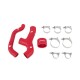 Silikon Ladeluftkühler Schlauch Kit Mishimoto Subaru Forester XT / 04-08 / rot | MMHOSE-SUB-INT6RD