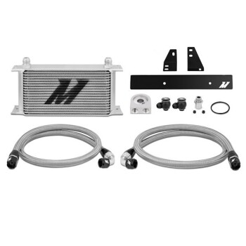 Ölkühler Kit ohne Thermostat Mishimoto Nissan 370Z / 09+ / Infiniti G37 (nur Coupé) / 08+ / silber | Mishimoto
