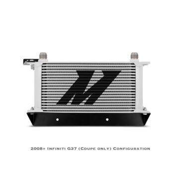 Ölkühler Kit ohne Thermostat Mishimoto Nissan 370Z / 09+ / Infiniti G37 (nur Coupé) / 08+ / silber | Mishimoto