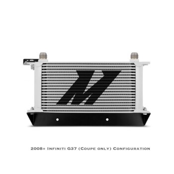 Ölkühler Kit ohne Thermostat Mishimoto Nissan 370Z / 09+ / Infiniti G37 (nur Coupé) / 08+ / silber | MMOC-370Z-09