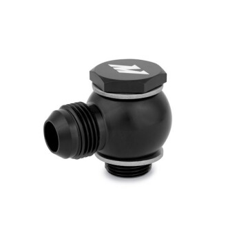 Ringauge mit Hohlschraube Mishimoto M20 x -10AN / schwarz...
