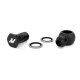 Ringauge mit Hohlschraube Mishimoto M20 x -10AN / schwarz | MMBB-10ANBK