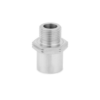 Sandwich Plate Oil Filter Screw Adapter Mishimoto Stainless Steel / 3/4" -16UNF | Mishimoto