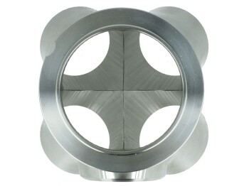 4-Zylinder CNC Edelstahl V-Band Sammler 1.4541 / für Tial & EFR (mit Adapter Ring) - mit 38mm Wastegate Anschluss