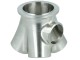 4-Zylinder CNC Edelstahl V-Band Sammler 1.4541 / für Tial & EFR (mit Adapter Ring) - mit 38mm Wastegate Anschluss