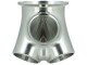 4-Zylinder CNC Edelstahl V-Band Sammler 1.4541 / für Tial & EFR (mit Adapter Ring) - mit 38mm Wastegate Anschluss
