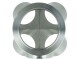 4-Zylinder CNC Edelstahl V-Band Sammler 1.4541 / für Tial & EFR (mit Adapter Ring) - mit 38mm Wastegate Anschluss