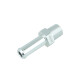Screw-in Adapter NPT 1/8" Male to Hose Connection 8mm (5/16") - Satin Silver
