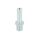 Screw-in Adapter NPT 1/8" Male to Hose Connection 8mm (5/16") - Satin Silver