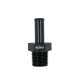 Einschrauber NPT 3/8" männlich zu Schlauchanschluss 10mm (3/8") - schwarz matt