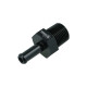 Screw-in Adapter NPT 3/8" Male to Hose Connection 8mm (5/16") - Satin Black