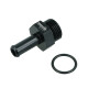 Einschrauber ORB Dash 8 männlich zu Schlauchanschluss 10mm (3/8") - schwarz matt