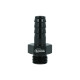 Screw-in Adapter ORB Dash 6 Male to Barb 10mm (3/8") - Satin Black