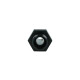 Screw-in Adapter ORB Dash 6 Male to Barb 10mm (3/8") - Satin Black