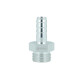 Screw-in Adapter ORB Dash 8 male to Barb 10mm (3/8") - satin silver | BOOST products