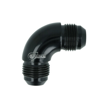High Flow Adapter Union Dash 10 male to Dash 10 male - 90° - black | BOOST products