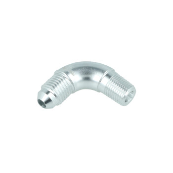 Adapter Dash 4 male to NPT 1/8" male - 90° - silver | BOOST products
