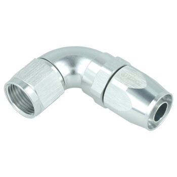 High Flow Swivel Hose End Dash 10 - 90° - silver | BOOST products