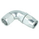 High Flow Swivel Hose End Dash 10 - 90° - Silver