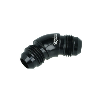 High Flow Adapter Union Dash 6 male to Dash 6 male - 45° - black | BOOST products