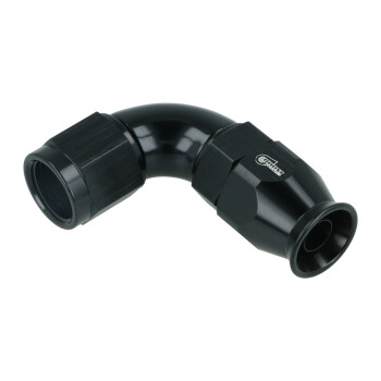 High Flow PTFE Swivel Hose End Dash 6 - 90° - black | BOOST products