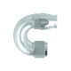 High Flow PTFE Swivel Hose End Dash 10 - 180° - Silver