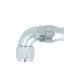 High Flow PTFE Swivel Hose End Dash 8 - 90° - Silver