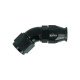 High Flow PTFE Schlauchanschluss Fitting drehbar Dash 8 - 45° - schwarz