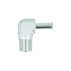 Einschrauber 90° NPT 3/8" männlich zu Schlauchanschluss 8mm (5/16") - silber matt