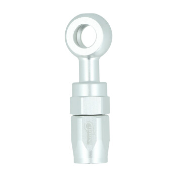 Swivel Hose End 4 to Banjo 10,5mm - Satin Silver