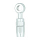 Swivel Hose End 4 to Banjo 10,5mm - Satin Silver