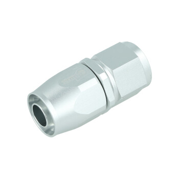 Schlauchanschluss Fitting Dash 10 - gerade - silber matt