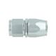 Hose End Dash 10 - straight - Satin Silver