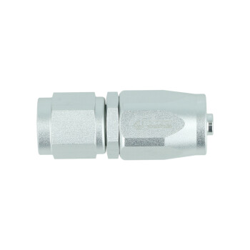 Hose End Dash 4 - straight - Satin Silver