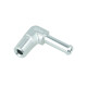 Screw-in Adapter 90¡ NPT 1/8" male to Hose Connector Fitting 6mm (1/4") - satin silver | BOOST products