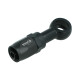 Schlauchanschluss Fitting drehbar Dash 6 zu Ringauge 14,5mm - schwarz matt