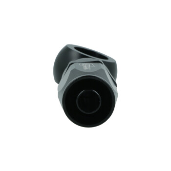 Schlauchanschluss Fitting drehbar Dash 8 zu Ringauge 16,5mm - schwarz matt