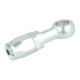 Schlauchanschluss Fitting drehbar Dash 6 zu Ringauge 14,5mm - silber matt