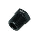 Reduzieradapter NPT 1/8" weiblich zu NPT 1/2" männlich - schwarz matt