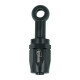 Schlauchanschluss Fitting drehbar Dash 8 zu Ringauge 10,5mm - schwarz matt