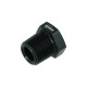 Reduzieradapter NPT 1/4" weiblich zu NPT 3/8" männlich - schwarz matt