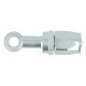 Schlauchanschluss Fitting drehbar Dash 8 zu Ringauge 10,5mm - silber matt