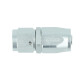 Hose End Dash 6 - straight - Satin Silver