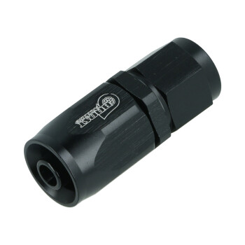 Schlauchanschluss Fitting Dash 6 - gerade - schwarz matt