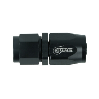 Schlauchanschluss Fitting Dash 6 - gerade - schwarz matt