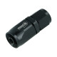 Hose End Dash 6 - straight - Satin Black