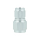 Adapter Reducer Dash 8 Female to Dash 6 Female - Satin Silver