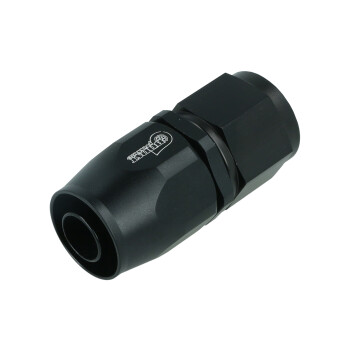 Hose End Dash 10 - straight - Satin Black